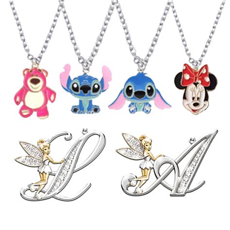 ciondolo prada bambina|Collana con ciondolo iniziale doppio Stitch Disney.